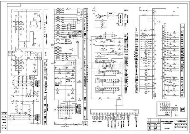 一汽无锡柴油机厂电气原理设计cad图纸-图二