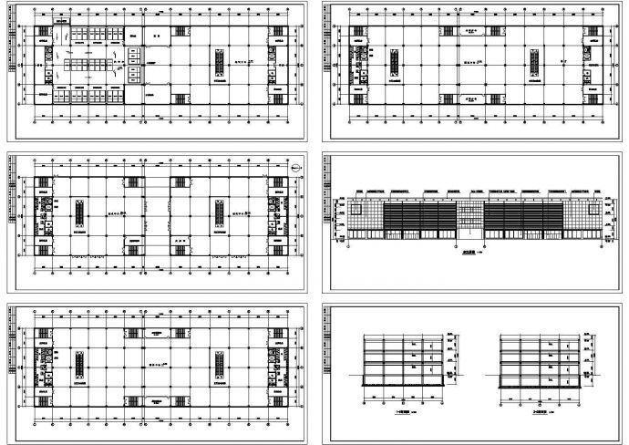 某多层框架结构商场修改设计CAD全套建筑方案图纸（甲级院设计）_图1