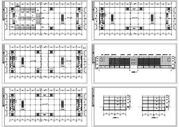 某多层框架结构商场修改设计CAD全套建筑方案图纸（甲级院设计）-图二