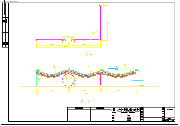 某精致古典式景墙施工CAD参考图_图1