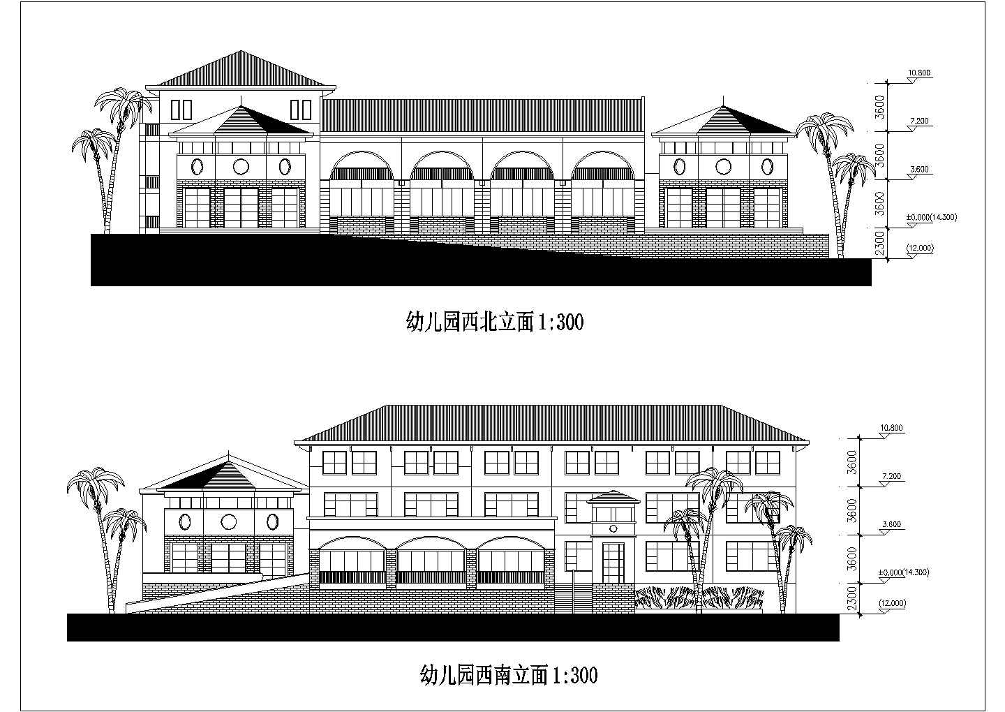 3层幼儿园建筑设计方案图