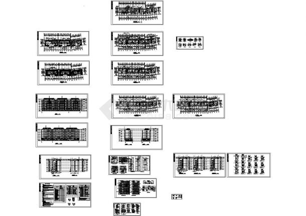 某小区六层框架结构住宅楼建筑设计cad全套施工图（含设计说明）-图一