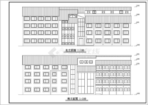 【苏州】某地商业广场商住楼全套规划及建筑方案图-图一