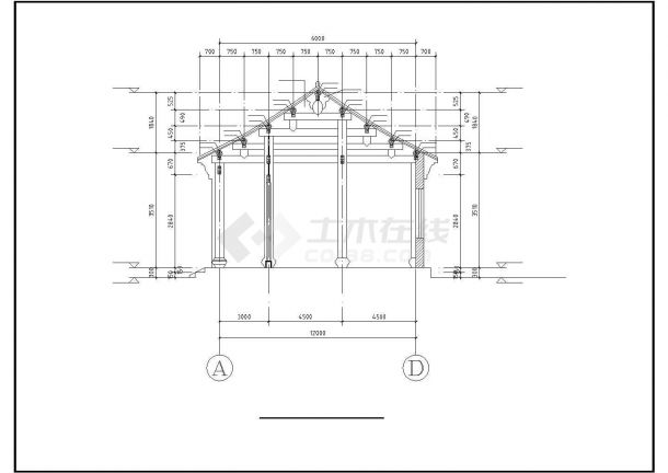 古建筑CAD建筑施工图-图二