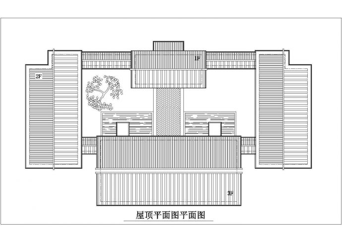 重庆市某度假村4层框架结构休闲会所平立剖面设计CAD图纸_图1