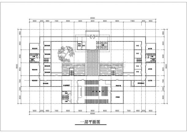 重庆市某度假村4层框架结构休闲会所平立剖面设计CAD图纸-图二
