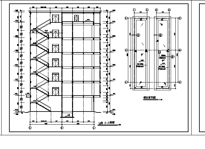 厂房设计_2套框架结构厂房建筑设计施工cad图纸_图1