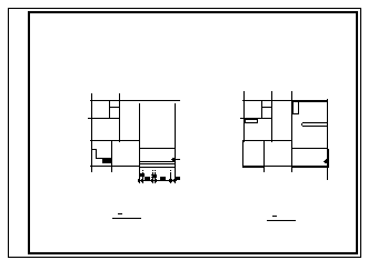 二层带露阳台新农村自建现代小别墅建筑施工cad图，共六张_图1