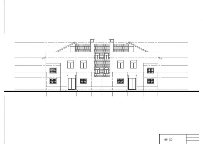 占地330平米2+1层框混结构住宅楼全套建筑设计CAD图纸（含阁楼）_图1