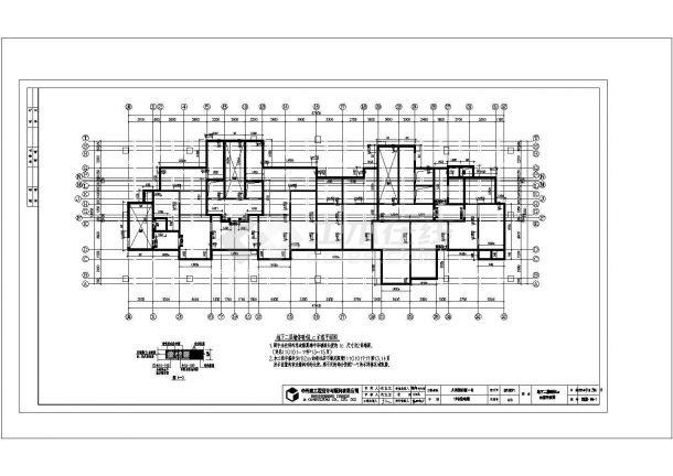 地下2层地上29层钢混剪力墙结构住宅楼cad图纸设计-图二