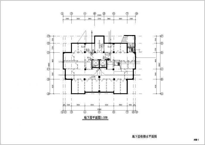 某十五层住宅楼生活给排水详细方案设计施工CAD图纸_图1