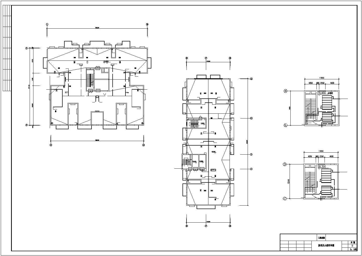 某大厦单身公寓建筑全套水施详细方案设计施工CAD图纸