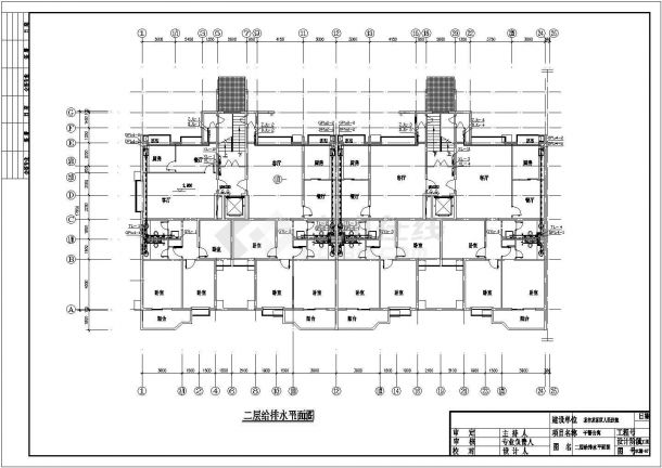 某高层行政办公建筑全套水施详细方案设计施工CAD图纸-图二