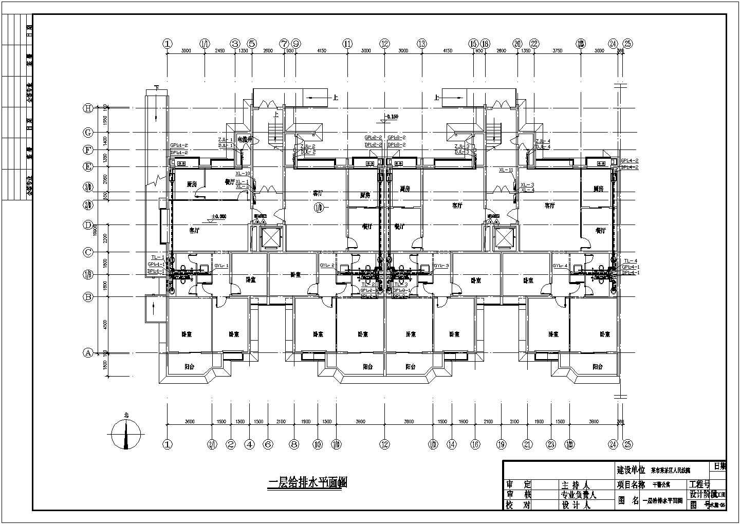 某高层行政办公建筑全套水施详细方案设计施工CAD图纸