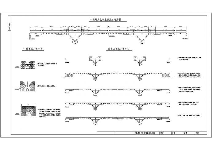 某工程V型墩底座桥梁设计cad全套施工图（甲级院设计）_图1