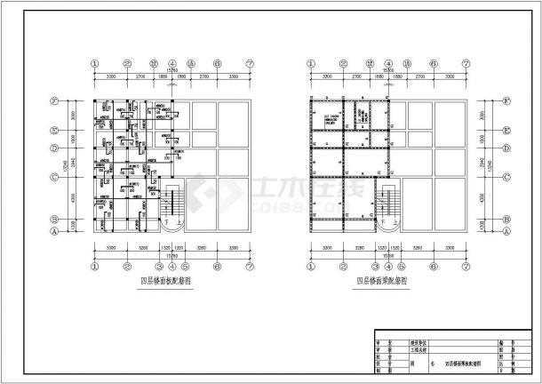 公寓楼全套建筑结构CAD施工图纸-图二
