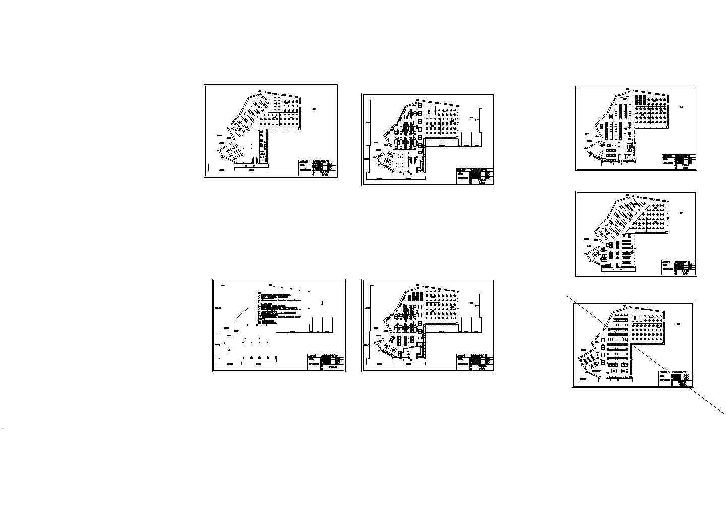 某地548平米购物广场卖场全套施工设计cad图纸（含布局图）