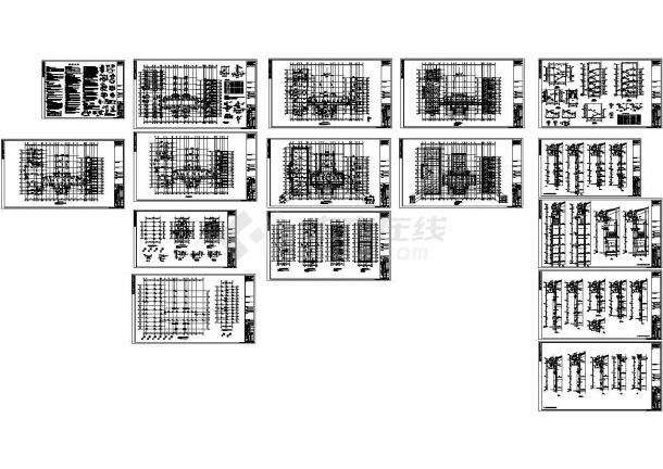某五层混合结构职工宿舍、食堂及娱乐活动中心综合楼设计cad全套结构施工图（含设计说明）-图一