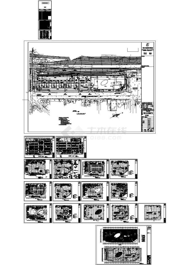 某现代多层框架结构商场设计cad全套建筑施工图纸（含设计说明）-图一