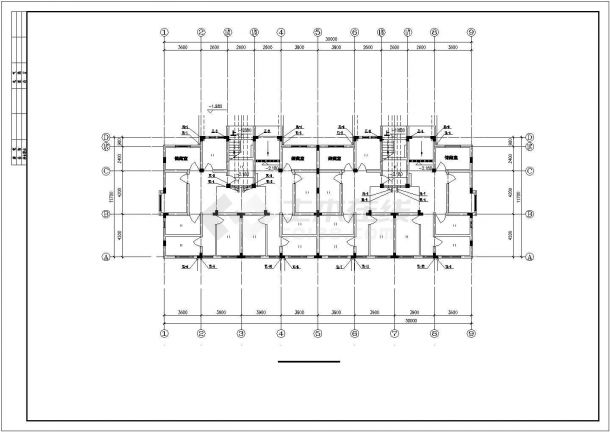 某经济住宅楼建筑全套水施详细方案设计施工CAD图纸-图一