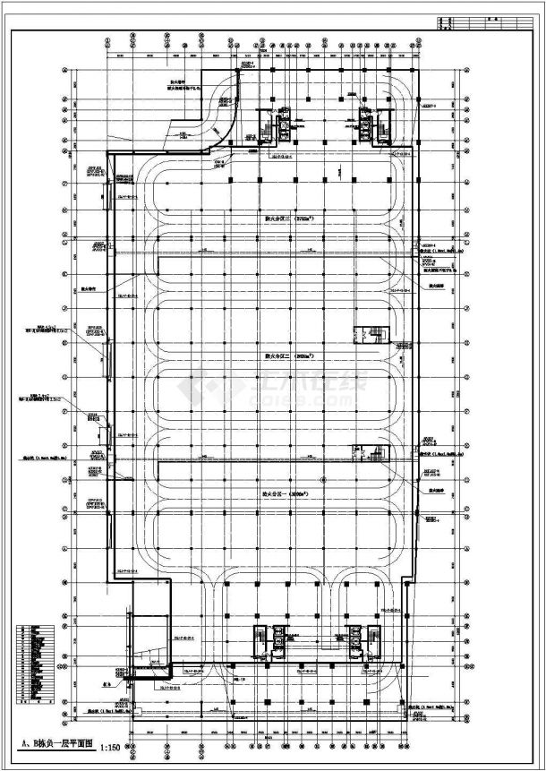 长沙小区高层住宅楼电气建筑施工设计方案图-图二