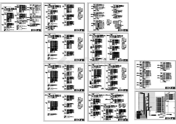某多层豪华宾馆电路系统设计cad全套电气施工图（甲级院设计，11张图）-图一