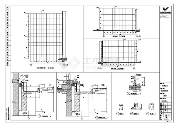 [南京]多层框架结构涂装类工业厂房建筑施工cad图纸-图二