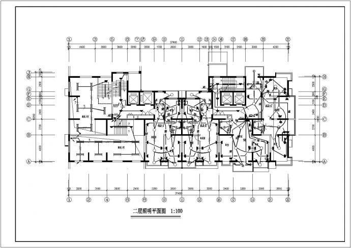 沭阳小区高层住宅楼电气建筑施工设计方案图_图1