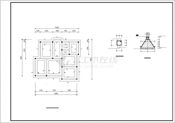 温州某别墅区265平米2层框混单体别墅平立剖面设计CAD图纸（含效果图）-图一