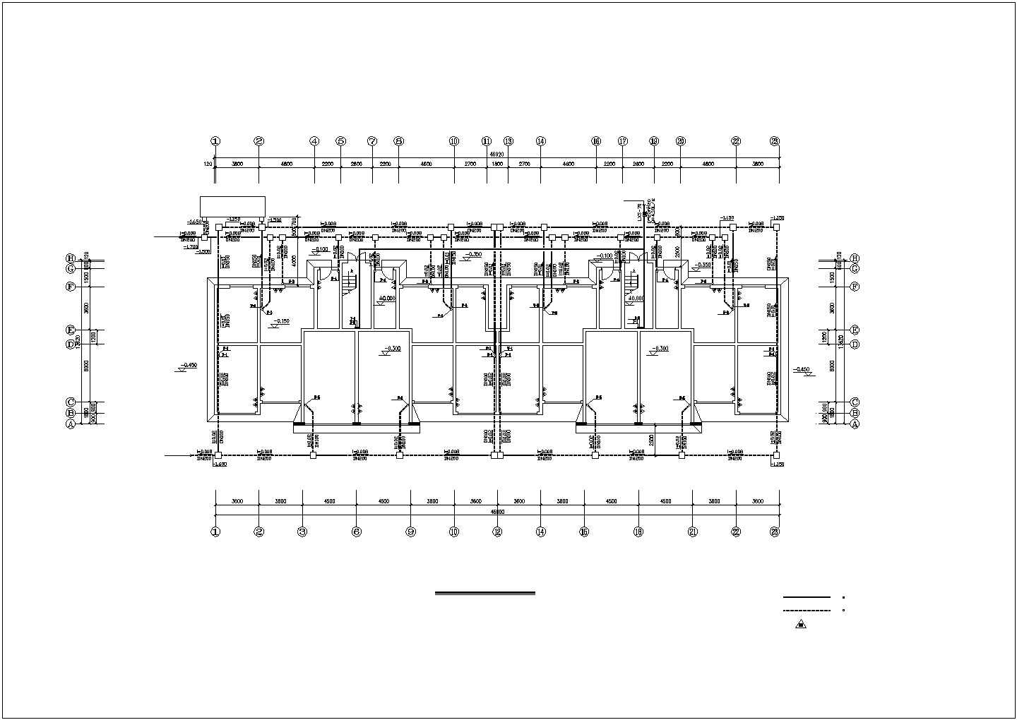 某跃层建筑给排水消防系统详细方案设计施工CAD图纸（含设计说明）