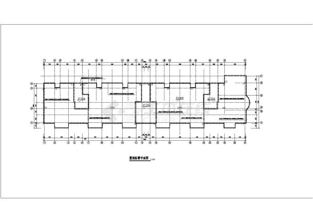 安徽小区高层住宅楼电气建筑施工平面设计方案图-图一