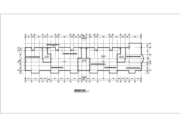 安徽小区高层住宅楼电气建筑施工平面设计方案图_图1