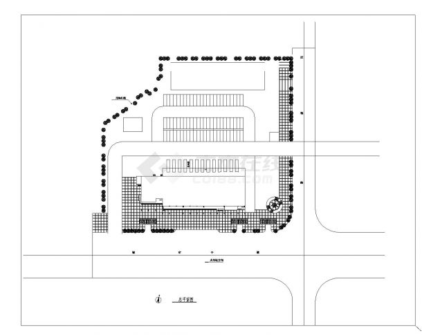 某长途汽车站建筑扩初cad图纸（含效果图）-图二