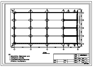 网球场设计_某市单层膜结构大学网球场建筑施工cad图纸-图一