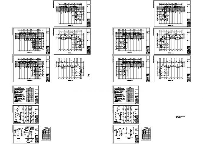 某地带阁楼层两栋服装厂宿舍楼水施全套设计Cad图纸_图1