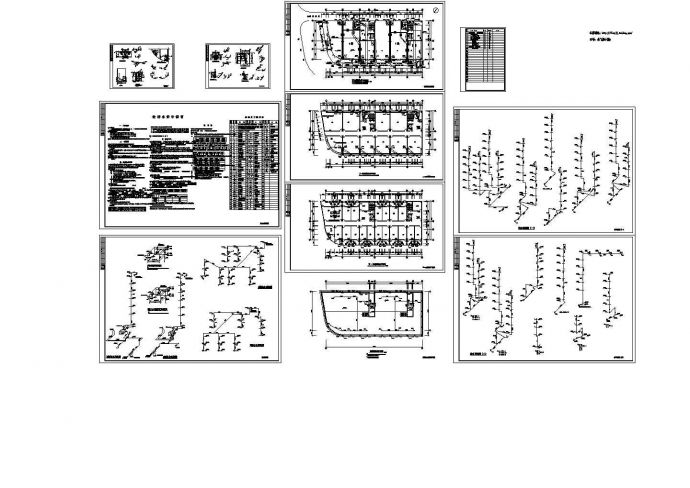 某地6层办公宿舍综合联建楼全套水施设计cad图纸_图1