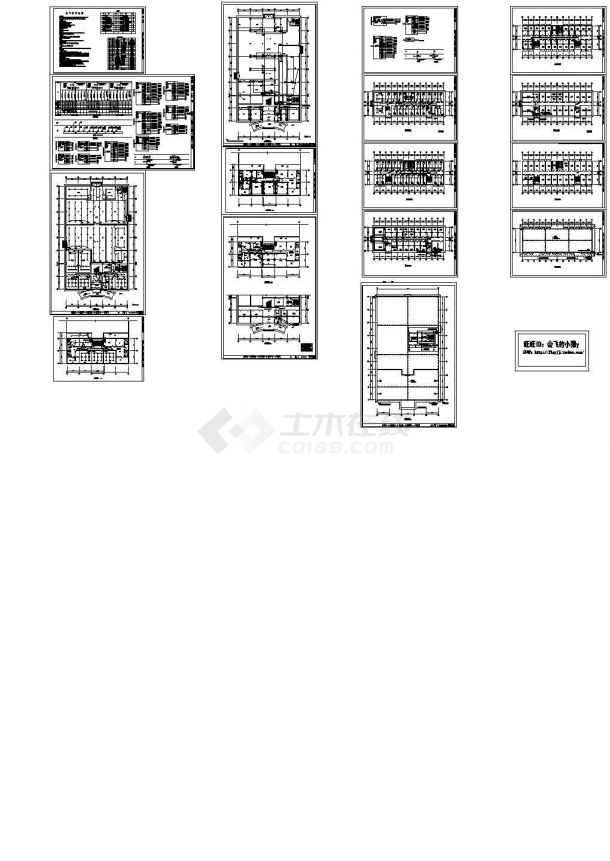 某地2层工厂宿舍全套电施设计cad图纸（含各层平面图，设计说明）-图一