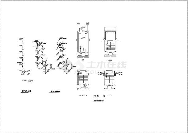 某普通住宅楼建筑全套给排水方案设计施工CAD图纸（含设计说明）-图二