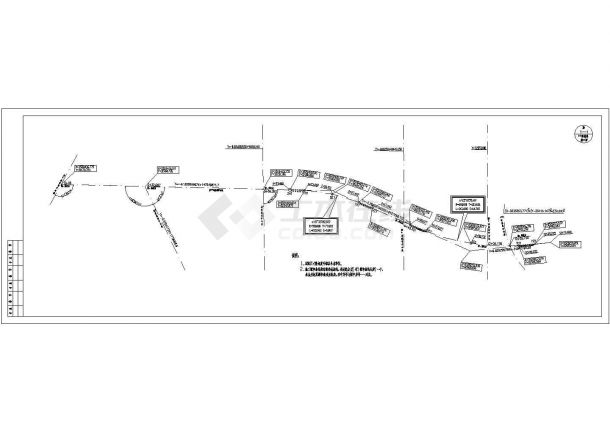 某城市市政道路规划设计cad全套施工图纸（含计算书）-图一