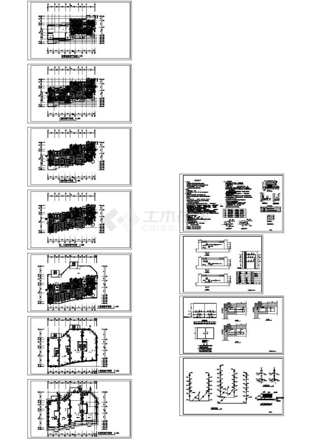 某小区住宅楼地热采暖设计cad全套施工图（含设计说明）-图一