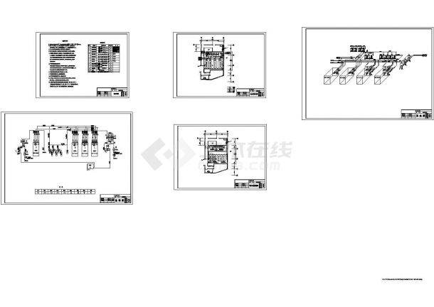沈阳市某水源热泵机房设计cad全套施工图（含设计说明）-图一