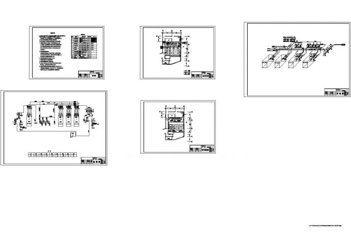 沈阳市某水源热泵机房设计cad全套施工图（含设计说明）_图1