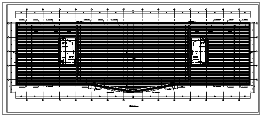 某市二层现代风格铁路枢纽站建筑施工cad图_铁路枢纽站施工-图二