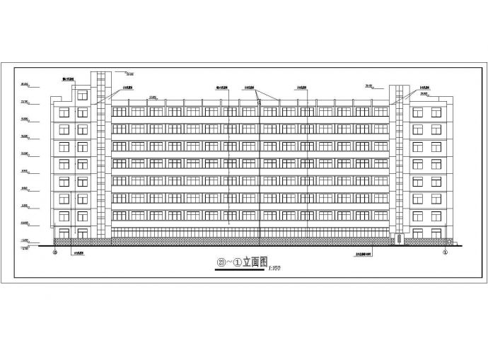 甘肃农业大学11号学生公寓设计全套施工cad图_图1