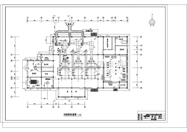 15万平米采暖锅炉房工艺设计CAD施工图纸（含大样图）-图二