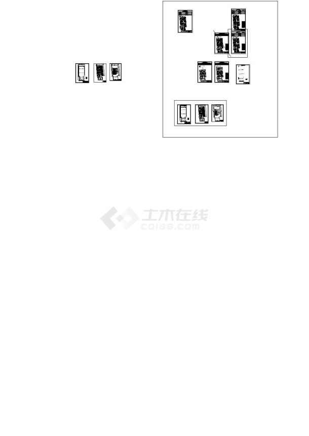 某地995平米购物广场卖场全套装修施工设计cad图纸-图一