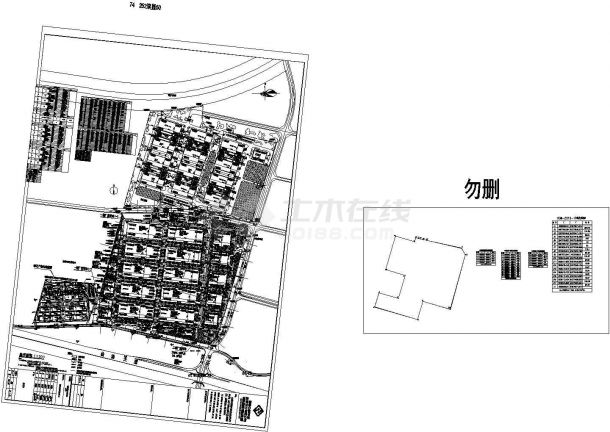 15355平方米局部夹层单层钢框架结构厂房建筑设计CAD施工图-图一