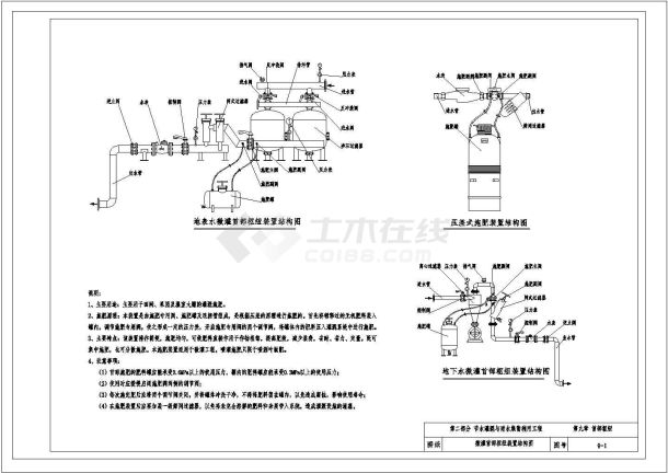 某地大型节水工程建筑施工图纸-图二