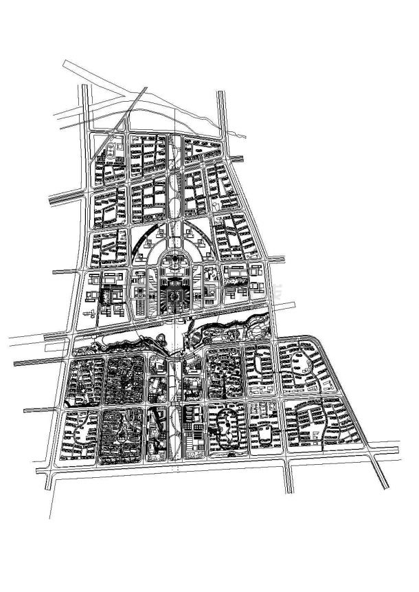 胶州行政中心建筑设计图纸-图二