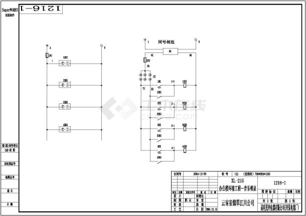 某音乐喷泉电气控制图1CAD-图二